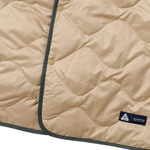 Palace PALACE NANAMICA REVERSIBLE DOWN CARDIGAN SAGE GREEN - Colorway