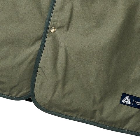 Palace PALACE NANAMICA REVERSIBLE DOWN CARDIGAN SAGE GREEN - Colorway