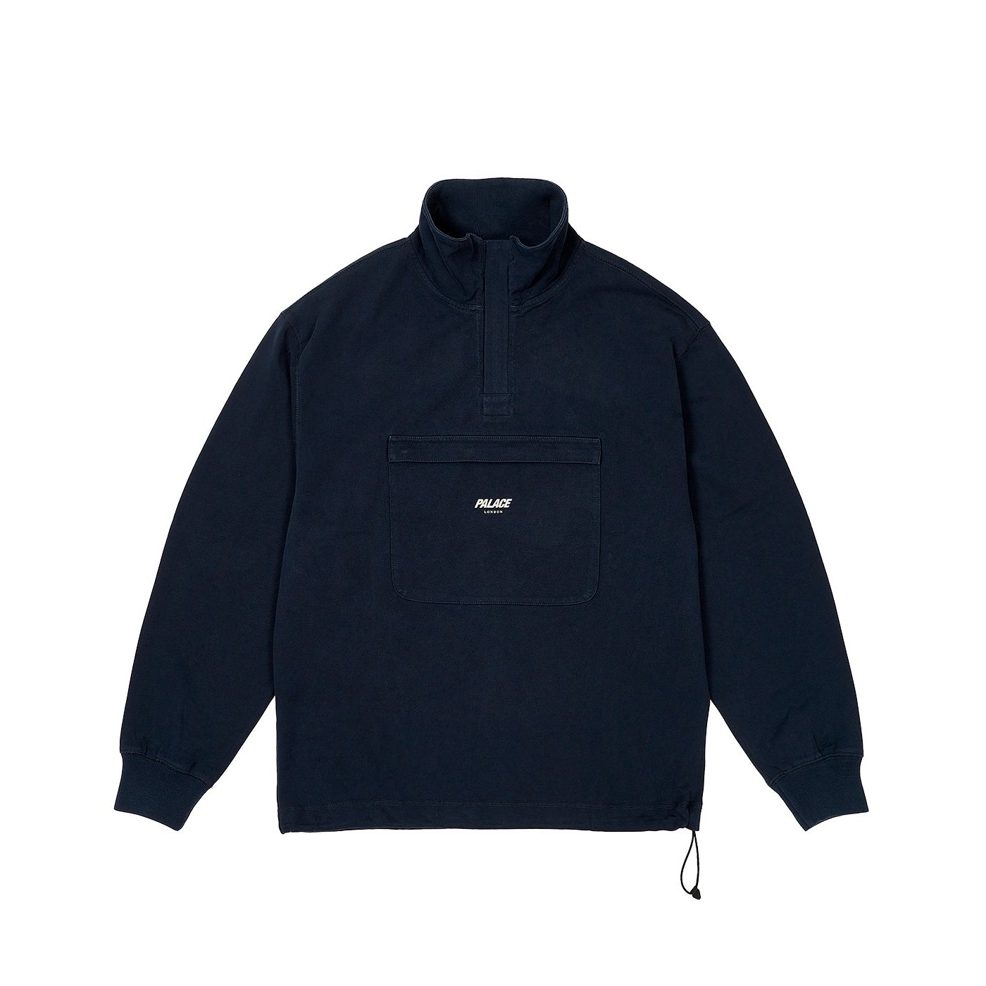 1/4 ZIP WASHED FUNNEL NAVY