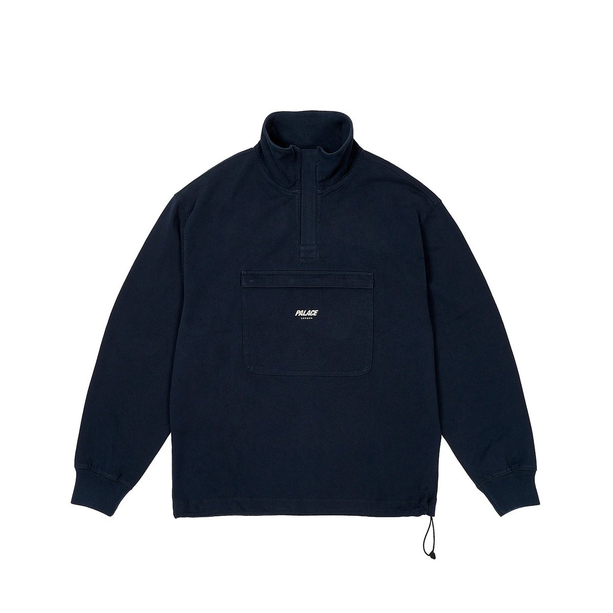 1/4 ZIP WASHED FUNNEL NAVY