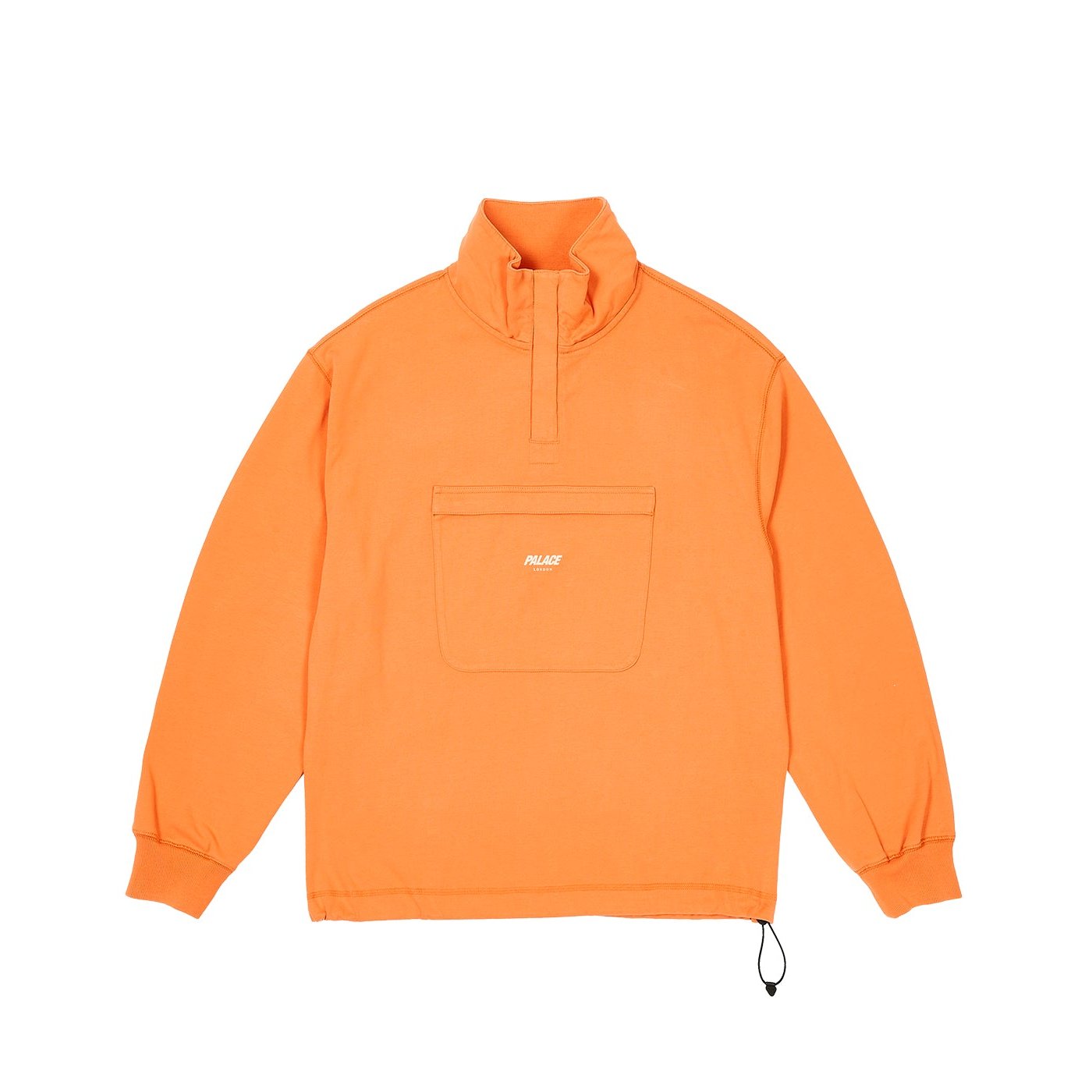 1/4 ZIP WASHED FUNNEL TIGER ORANGE