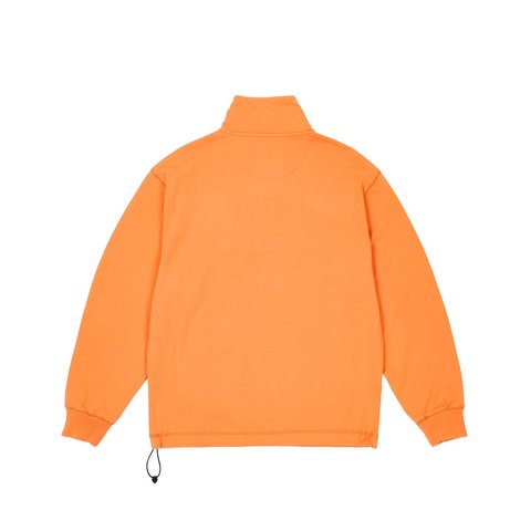 Palace 1/4 ZIP WASHED FUNNEL TIGER ORANGE - Colorway