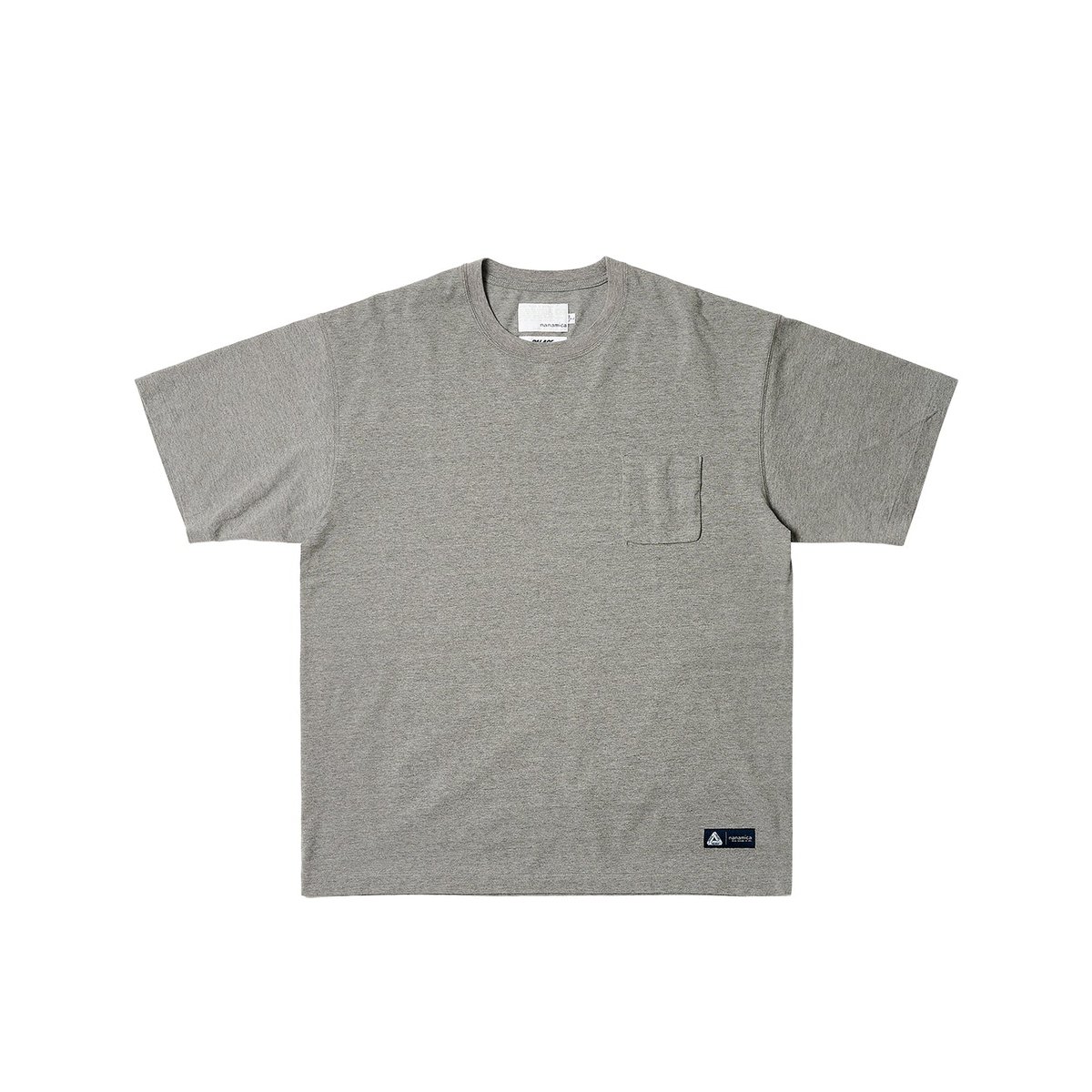 PALACE NANAMICA POCKET T-SHIRT HEATHER GRAY