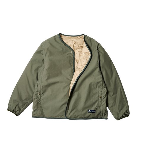 Palace PALACE NANAMICA REVERSIBLE DOWN CARDIGAN SAGE GREEN - Colorway