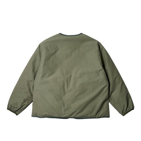 Palace PALACE NANAMICA REVERSIBLE DOWN CARDIGAN SAGE GREEN - Colorway