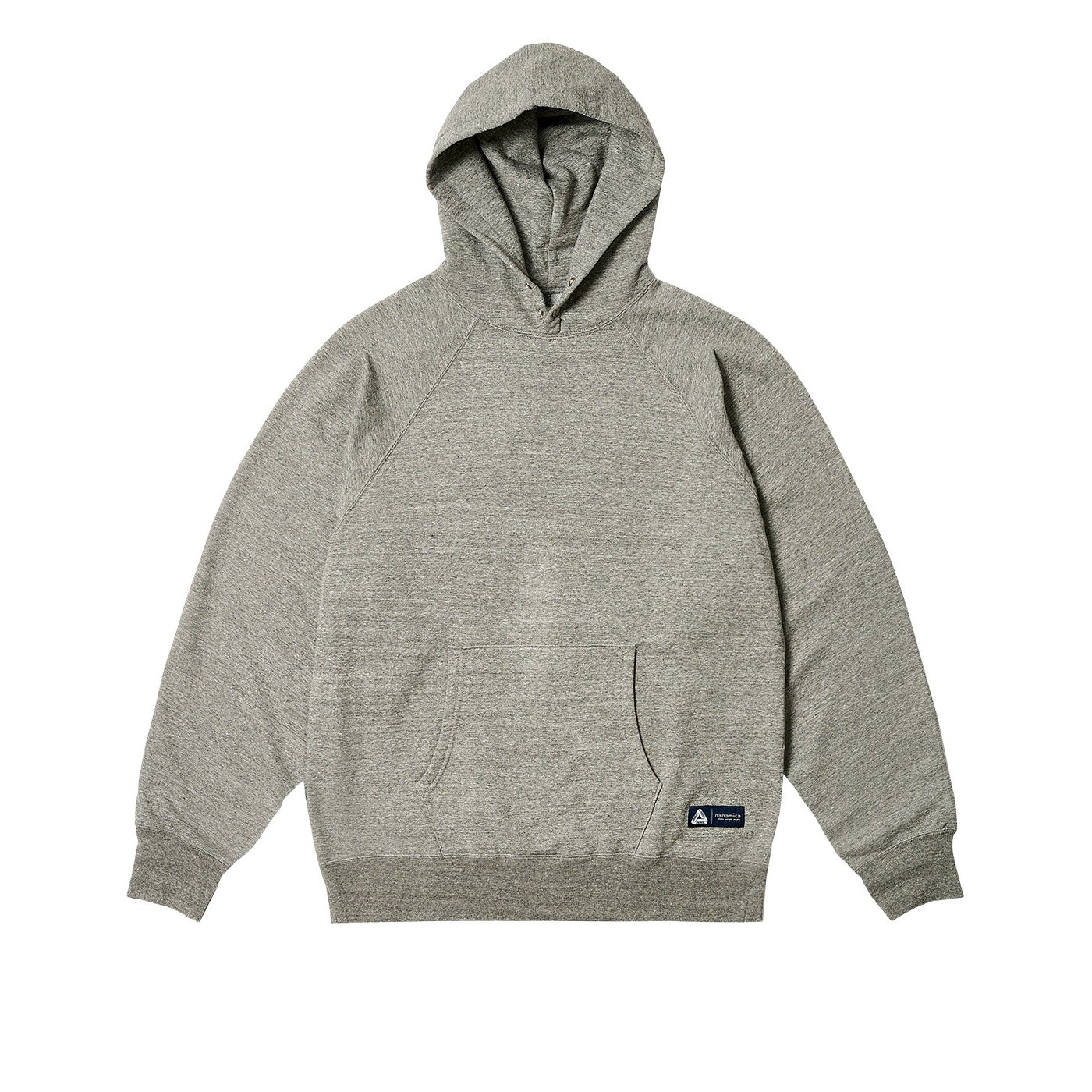 PALACE NANAMICA HOODED SWEAT HEATHER GREY