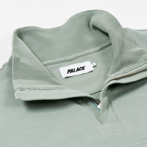 Palace 1/4 ZIP WASHED FUNNEL JADE - Colorway