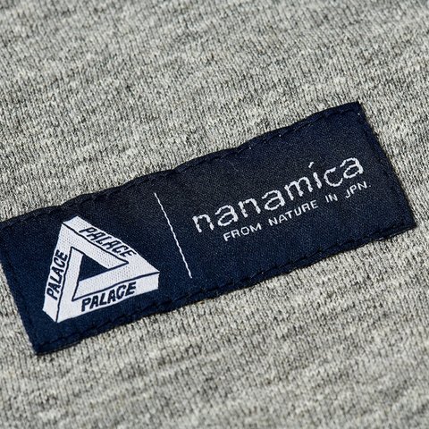 Palace PALACE NANAMICA HOODED SWEAT HEATHER GREY - Colorway