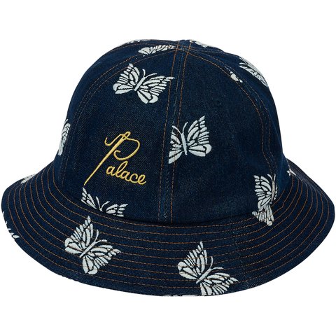 PALACE NEEDLES DENIM BUCKET HAT INDIGO