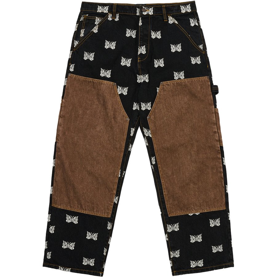 PALACE NEEDLES DOUBLE KNEE PANT BLACK