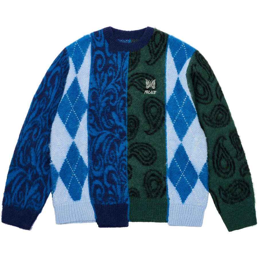 PALACE NEEDLES HAIRY KNIT MULTI FABRIC