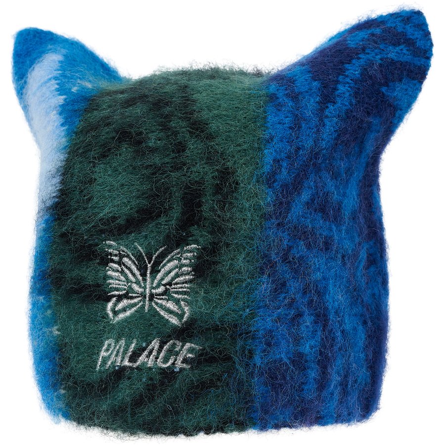 PALACE NEEDLES HAIRY SQUARE BEANIE MULTI FABRIC