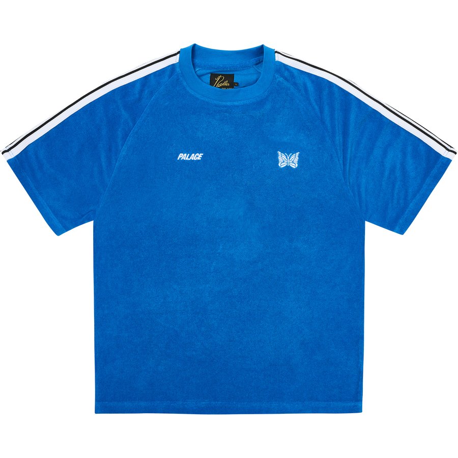 PALACE NEEDLES TOWELLING T-SHIRT BLUE