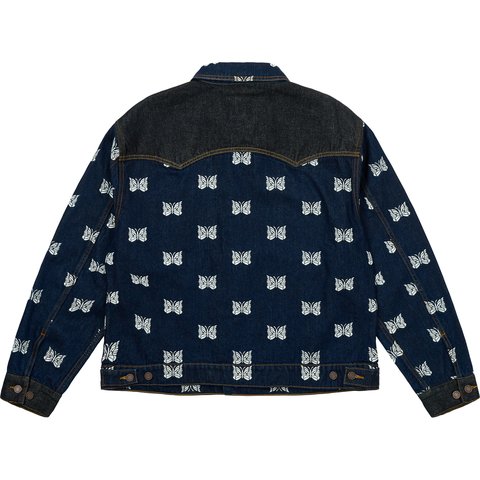 Palace PALACE NEEDLES WESTERN DENIM JACKET INDIGO - Colorway