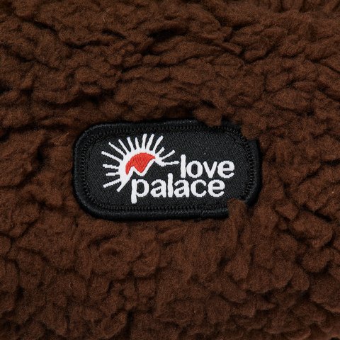 Palace LOVE PALACE FUZZY EARS BEANIE BROWN - Colorway