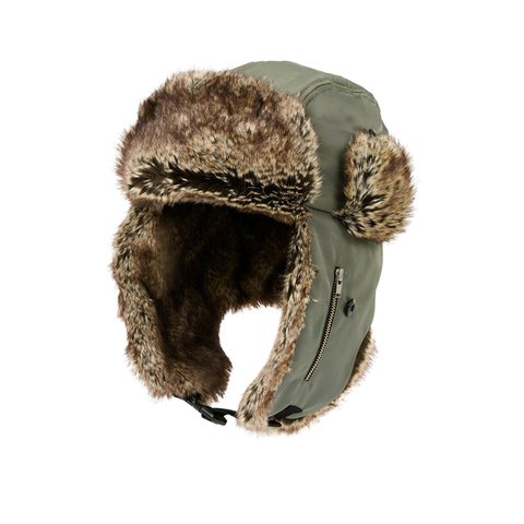 Palace P2B REVERSO FUR TROOPER OLIVE - Colorway