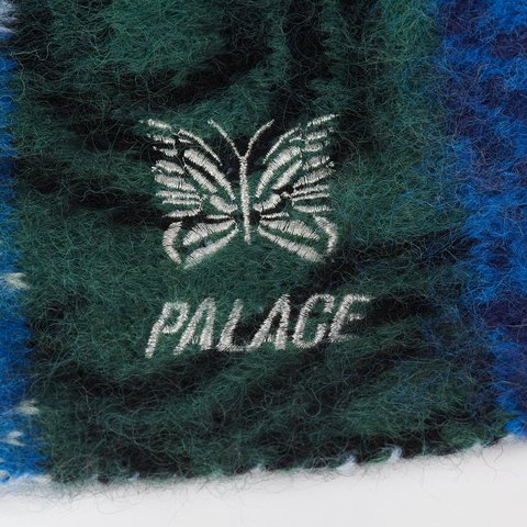 PALACE NEEDLES HAIRY SQUARE BEANIE MULTI FABRIC