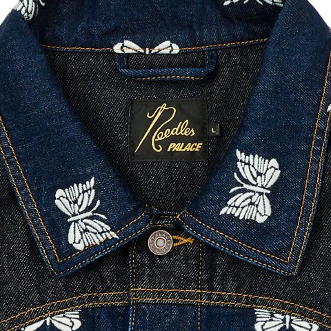 Palace PALACE NEEDLES WESTERN DENIM JACKET INDIGO - Colorway