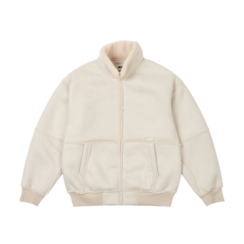 Palace SHERPA FAUX SUEDE FUNNEL SOFT WHITE - Colorway