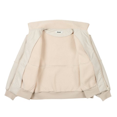 Palace SHERPA FAUX SUEDE FUNNEL SOFT WHITE - Colorway