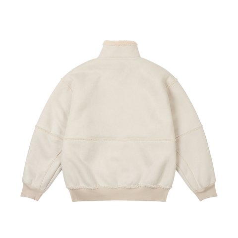 Palace SHERPA FAUX SUEDE FUNNEL SOFT WHITE - Colorway