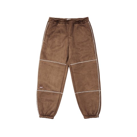 Palace SHERPA FAUX SUEDE JOGGER CAKED BROWN - Colorway