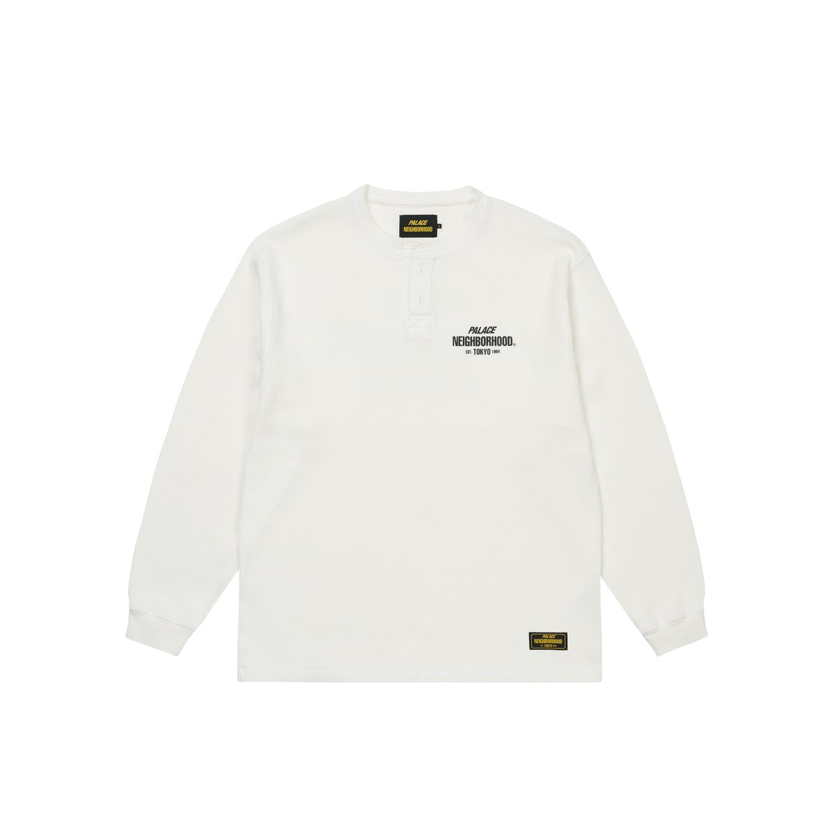 PALACE NEIGHBORHOOD WAFFLE JERSEY WHITE - PalaceCommunity