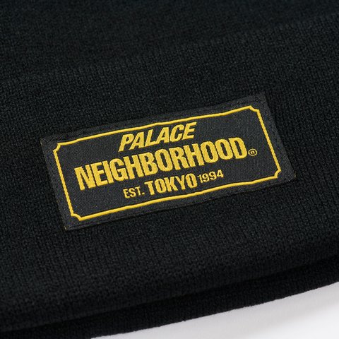 PALACE NEIGHBORHOOD BEANIE BLACK