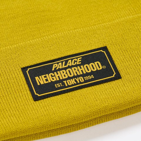 PALACE NEIGHBORHOOD BEANIE YELLOW