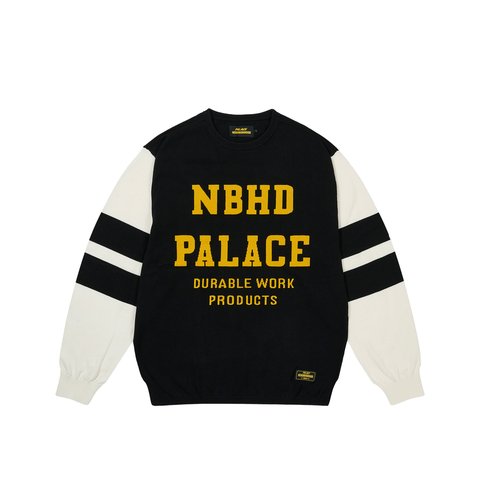 PALACE NEIGHBORHOOD KNITTED MOTO TOP BLACK