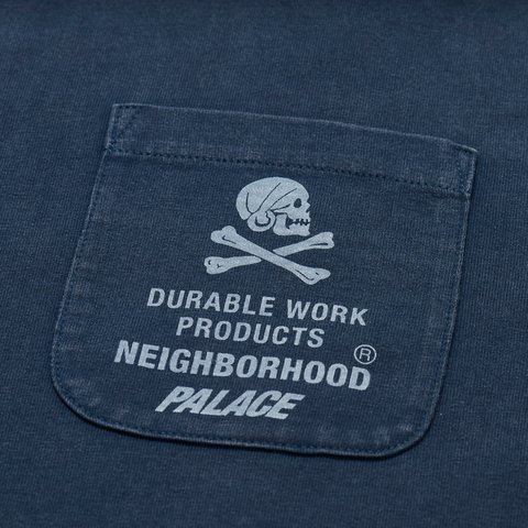 PALACE NEIGHBORHOOD POCKET T-SHIRT INDIGO