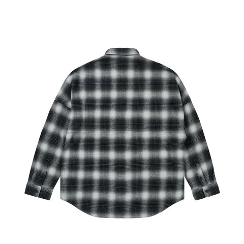 PALACE NEIGHBORHOOD SHIRT GREY OMBRE PLAID