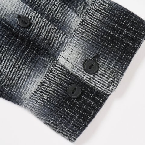 PALACE NEIGHBORHOOD SHIRT GREY OMBRE PLAID