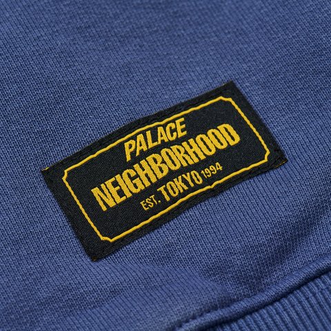 PALACE NEIGHBORHOOD SKULL ZIP HOOD NAVY