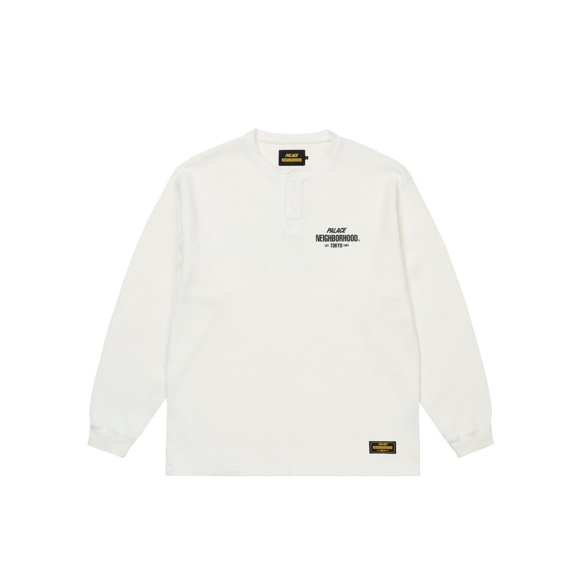 PALACE NEIGHBORHOOD WAFFLE JERSEY WHITE - PalaceCommunity