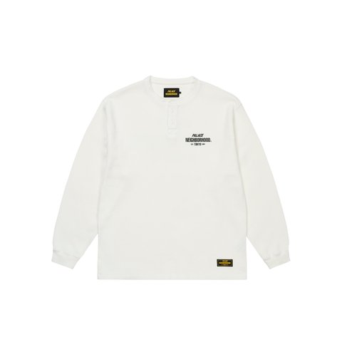 PALACE NEIGHBORHOOD WAFFLE JERSEY WHITE