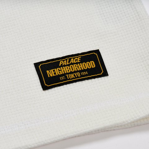 PALACE NEIGHBORHOOD WAFFLE JERSEY WHITE