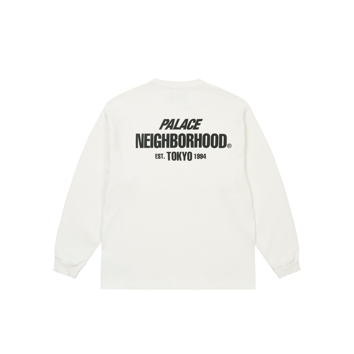 PALACE NEIGHBORHOOD WAFFLE JERSEY WHITE - PalaceCommunity