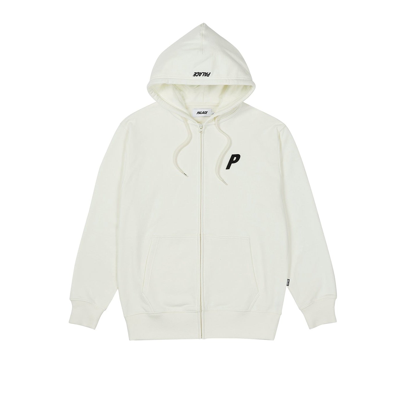 FELT P ZIP HOOD WHITE