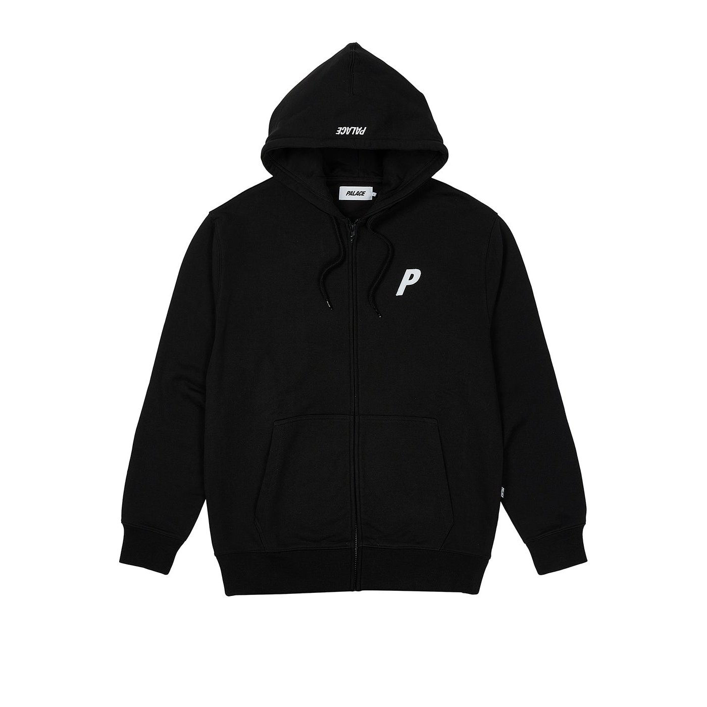 FELT P ZIP HOOD BLACK