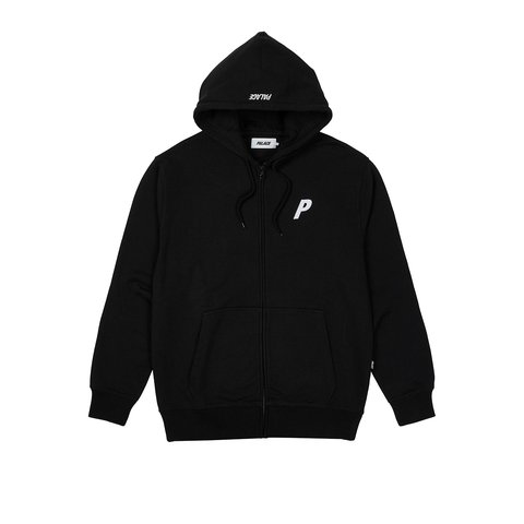 Palace FELT P ZIP HOOD BLACK - $178.00