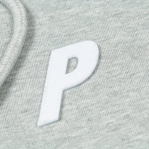 Palace FELT P ZIP HOOD GREY MARL - Colorway