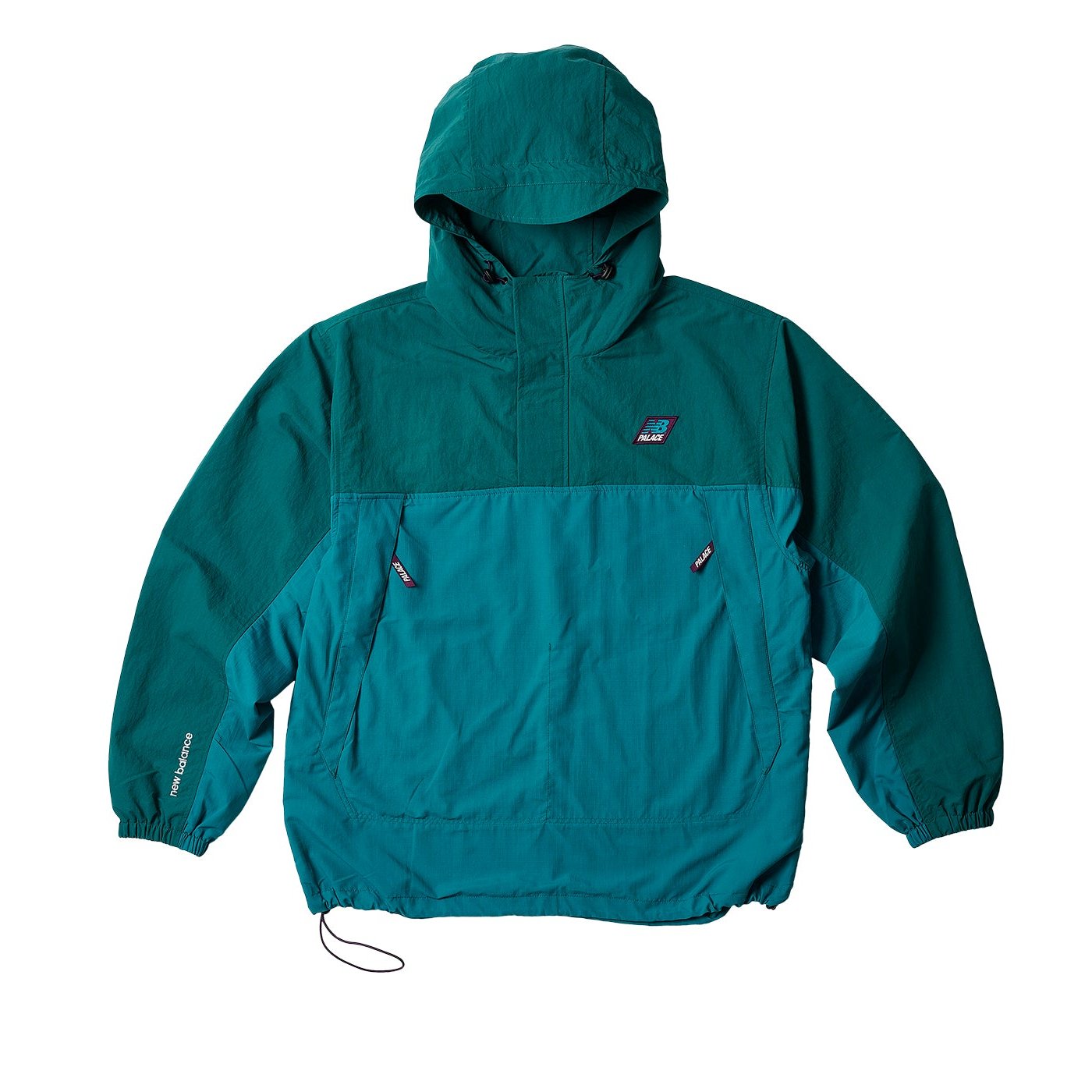 PALACE NEW BALANCE POP OVER SHELL JACKET TEAL