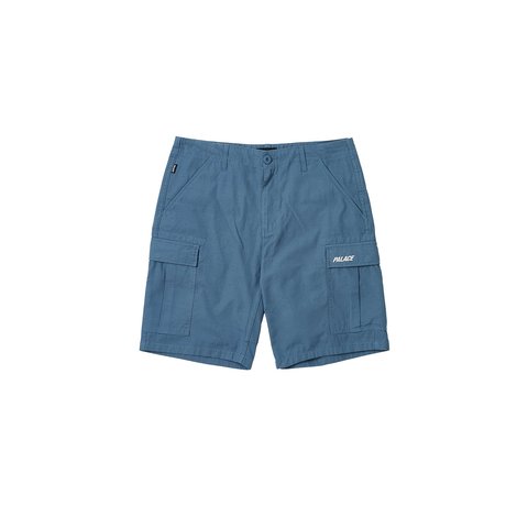 Palace RIPSTOP COTTON CARGO SHORT BLUE STONE - $148.00