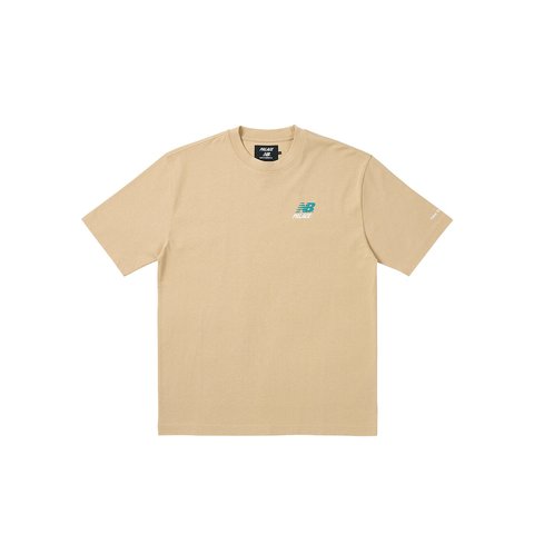 PALACE NEW BALANCE LOGO T-SHIRT TAN