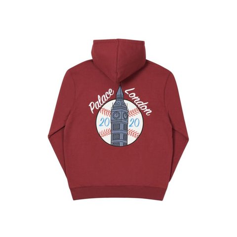 Palace PALACE HOODIE NEW ERA BURGUNDY
