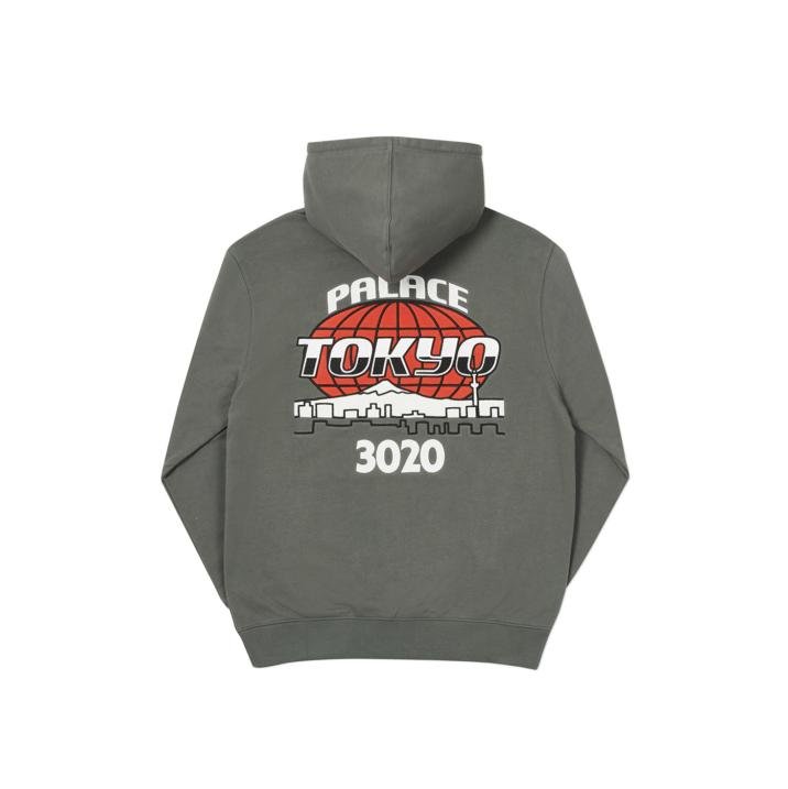 PALACE HOODIE NEW ERA GREY