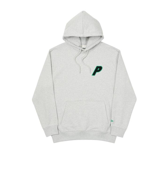 PALACE HOODIE NEW ERA GREY MARL