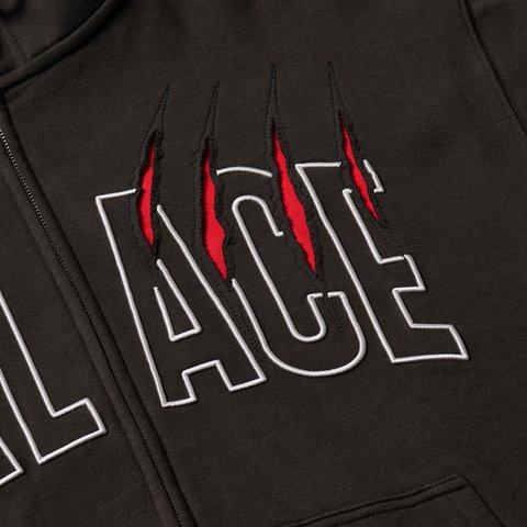 Palace CLAW ZIP HOOD BLACK - Colorway