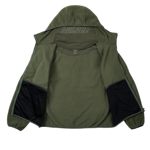 Palace GETTING HIGHER THERMA FLEECE JACKET DEEP GREEN - Colorway